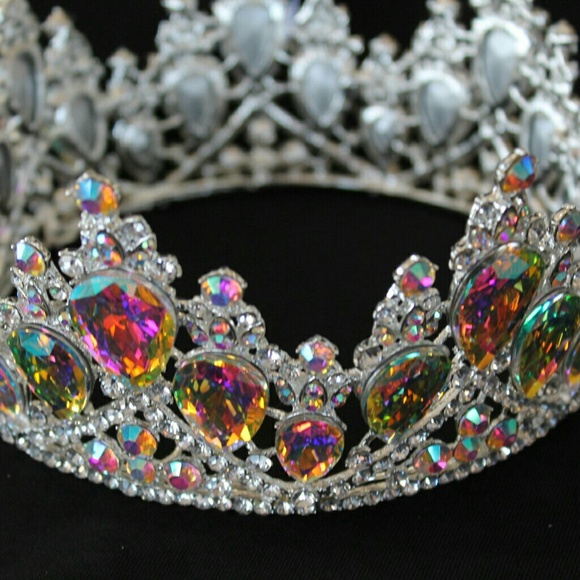 Iridescent jeweled tiara